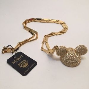 RARE Mawi x Disney Couture Gold Ears Necklace